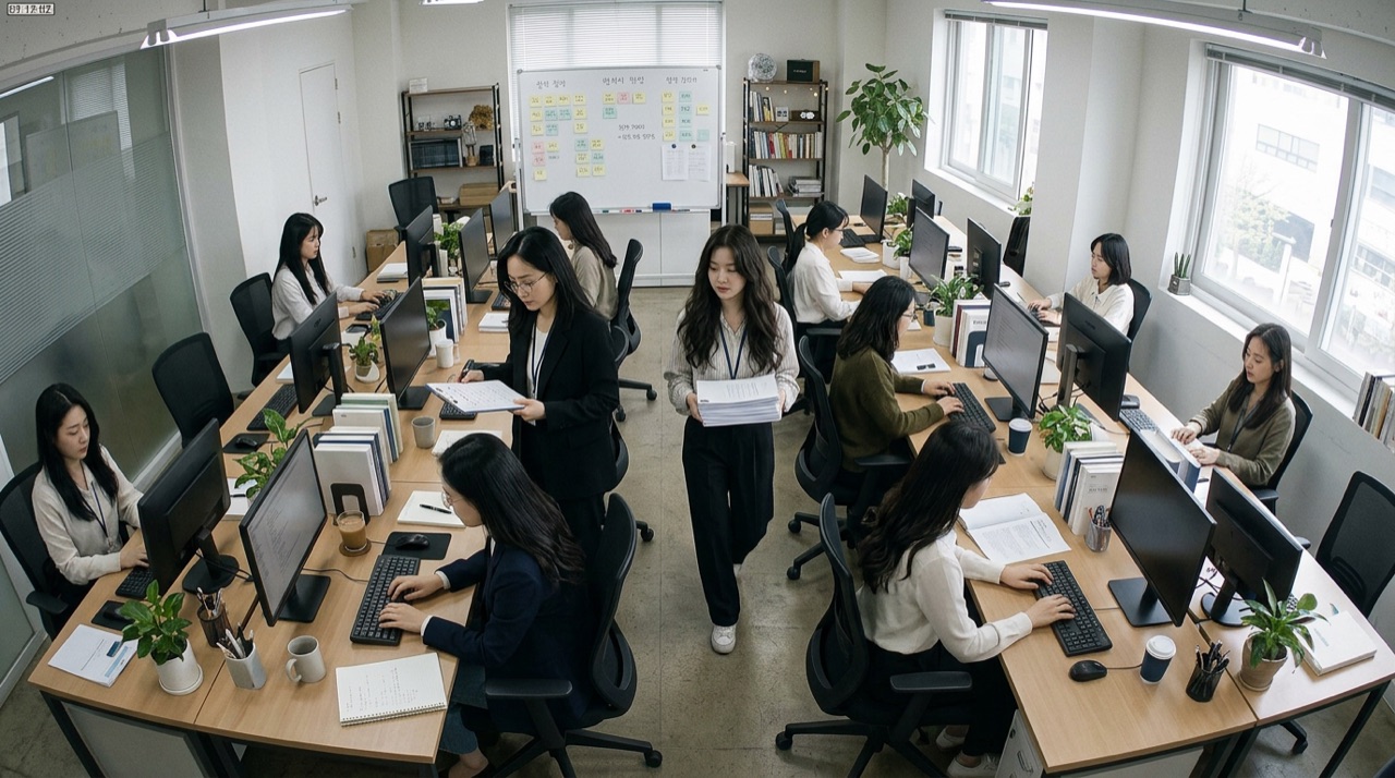 한이룸 사무실 CCTV 화면