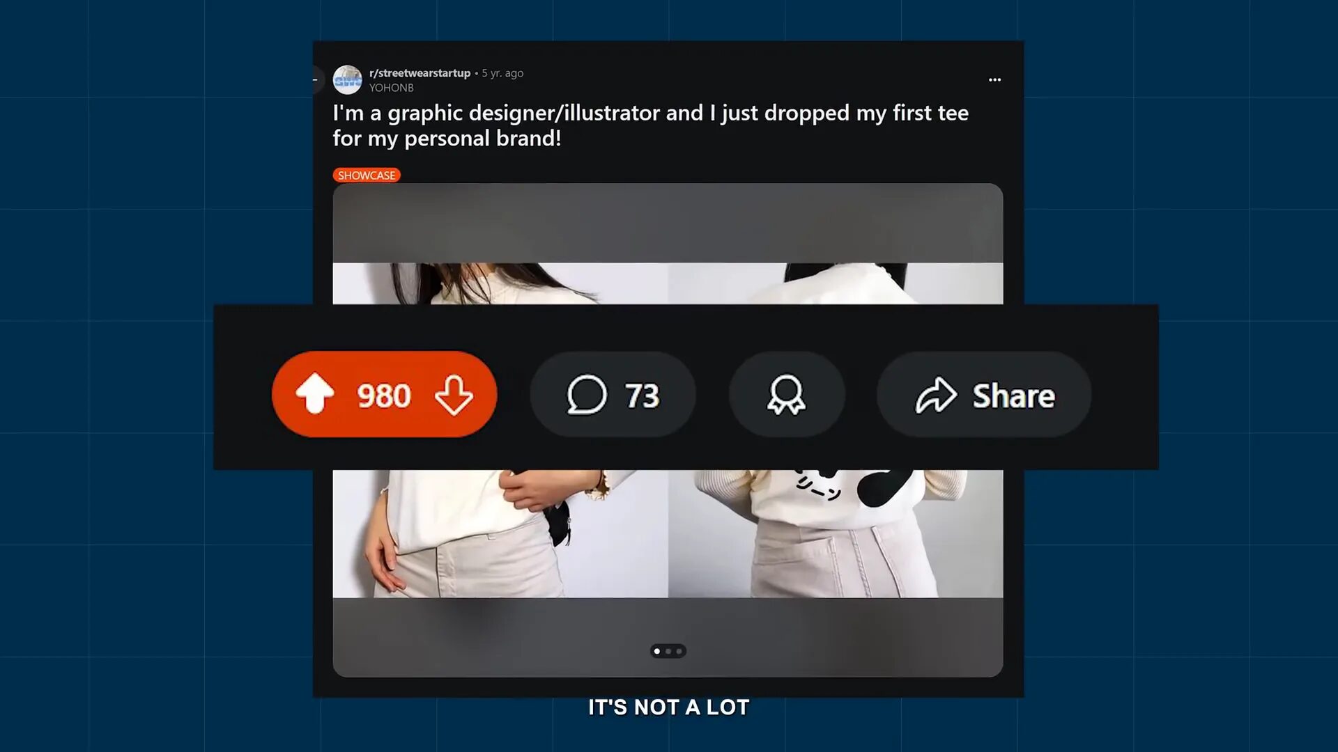 Reddit에 올린 포스트가 업보트를 받는 화면