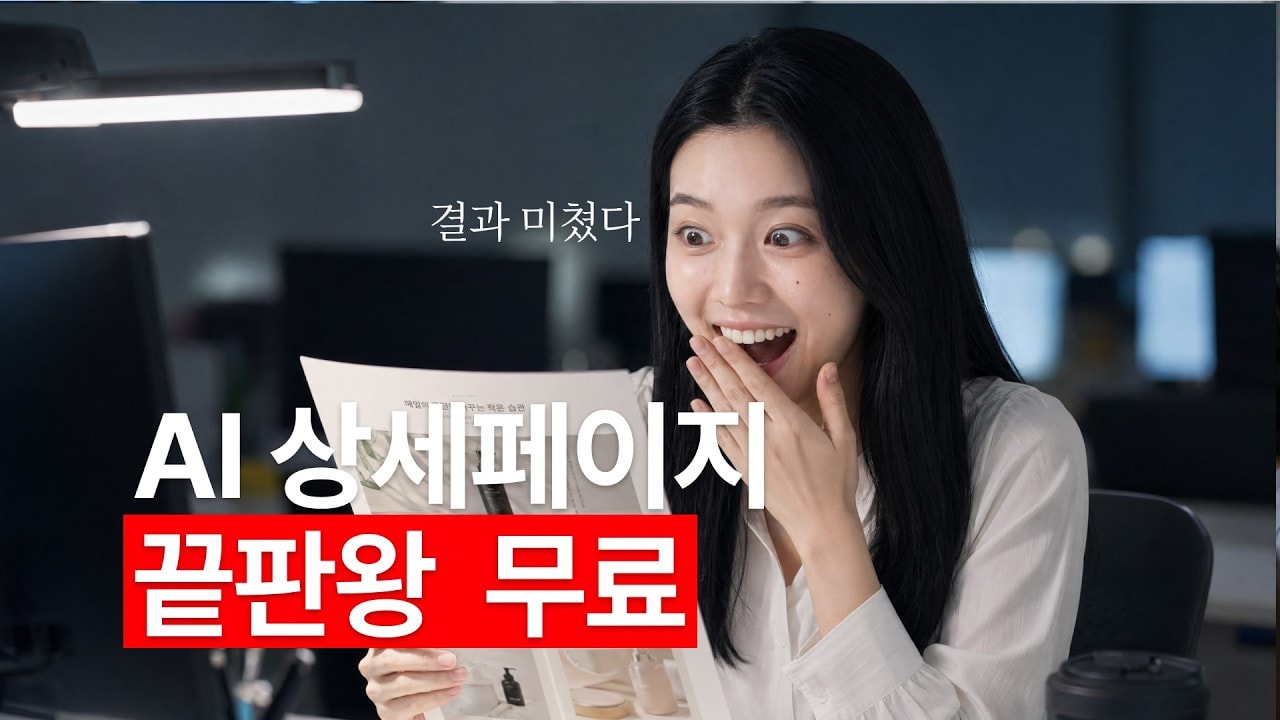 video thumbnail for '이렇게까지 된다고? 놀라운 AI 상세페이지 끝판왕 무료 (소스 공개)'